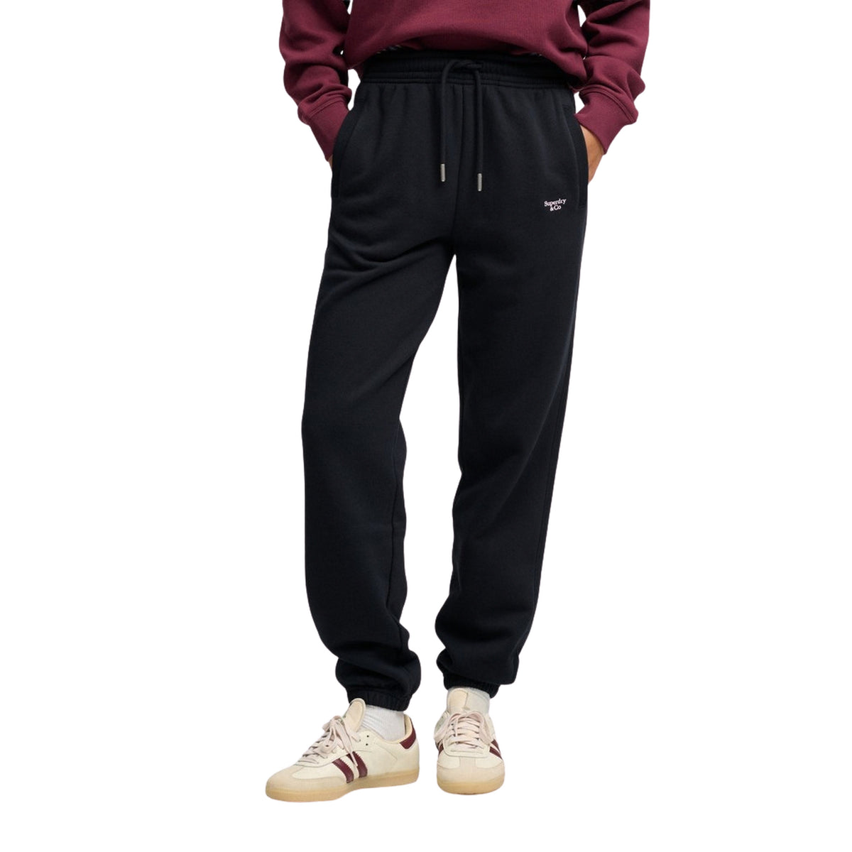 SUPERDRY SIGNATURE EMB JOGGER PANT - Nero - immagine principale