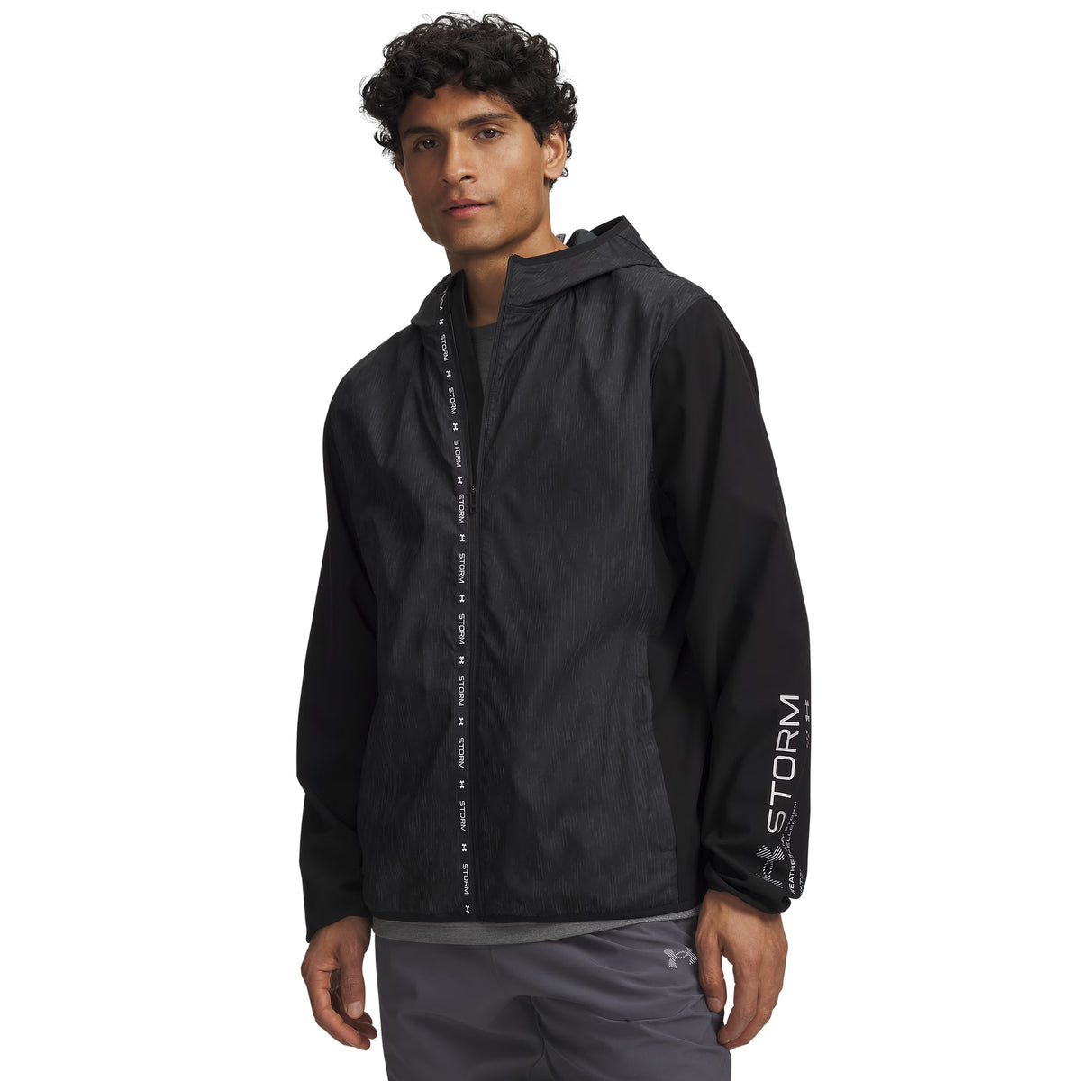 UNDER ARMOUR VELOCITI CW STORM JACKET - Nero - immagine principale