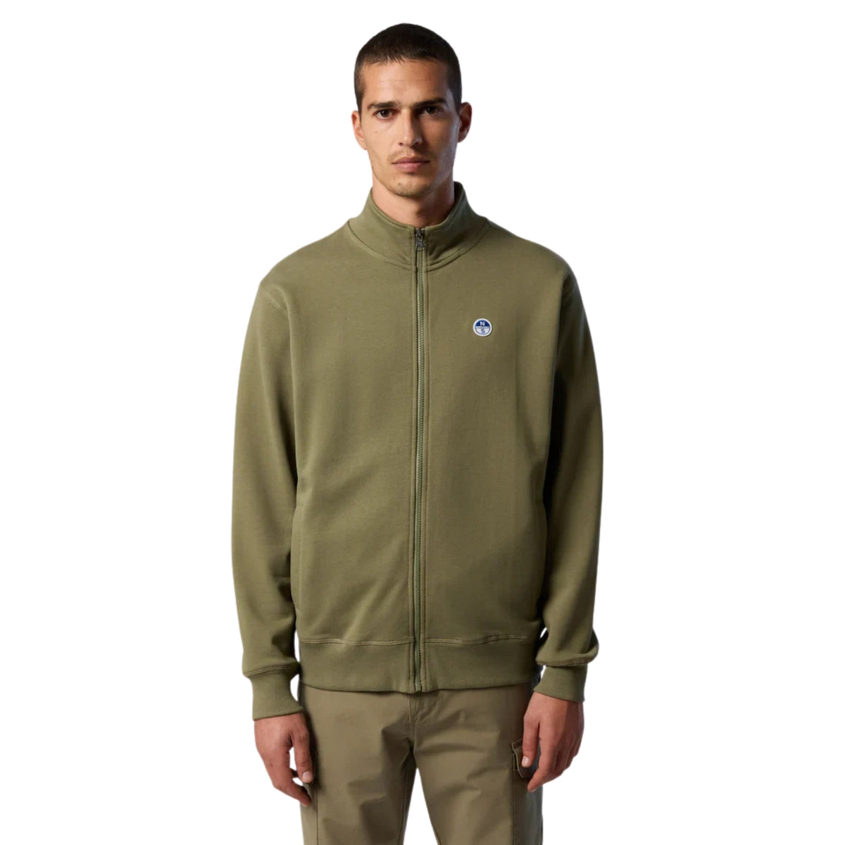 NORTH SAILS FELPA BASIC FULL ZIP - Militare - immagine principale